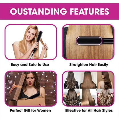 Electric Hair Straightener Brush