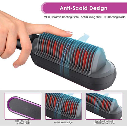 Electric Hair Straightener Brush