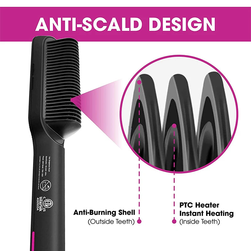 Electric Hair Straightener Brush